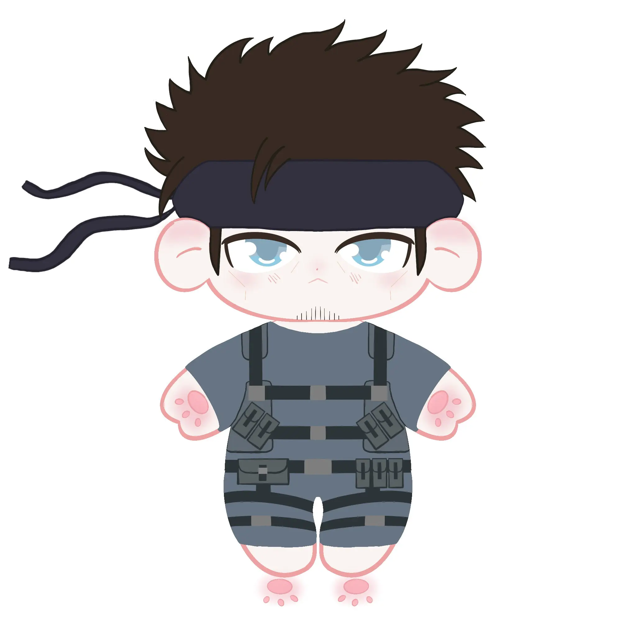 【Poll-Failed】PLUSH WONDERLAND Metal Gear Solid Snake Plushie Cotton Doll 20CM FANMADE - Image 3