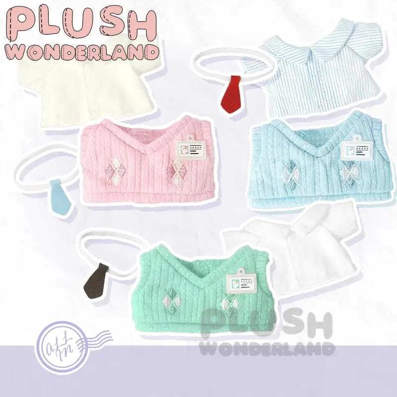 【IN STOCK】PLUSH WONDERLAND School Uniform Soft Style 10CM Doll Clothes - Image 6