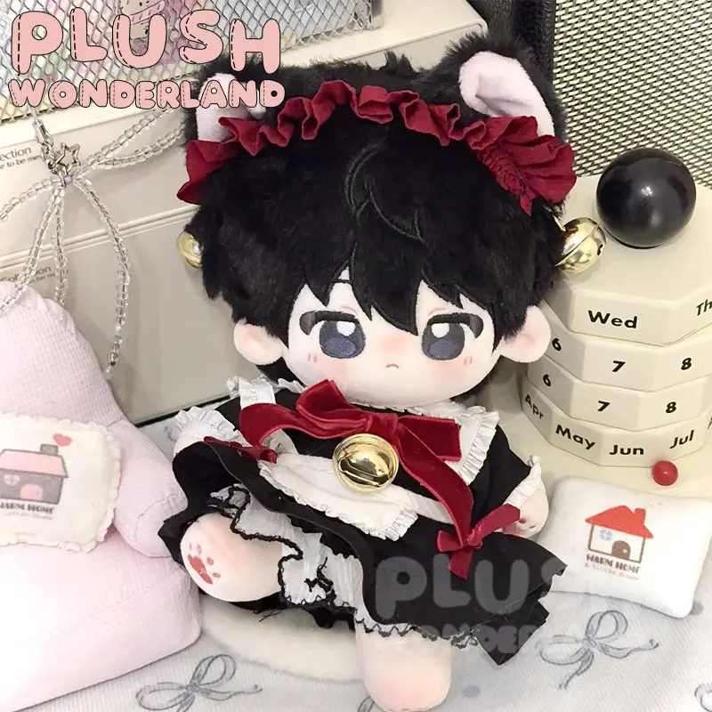 【IN STOCK】PLUSH WONDERLAND Black Cat Maid Outfit 20CM Doll Clothes - Image 4