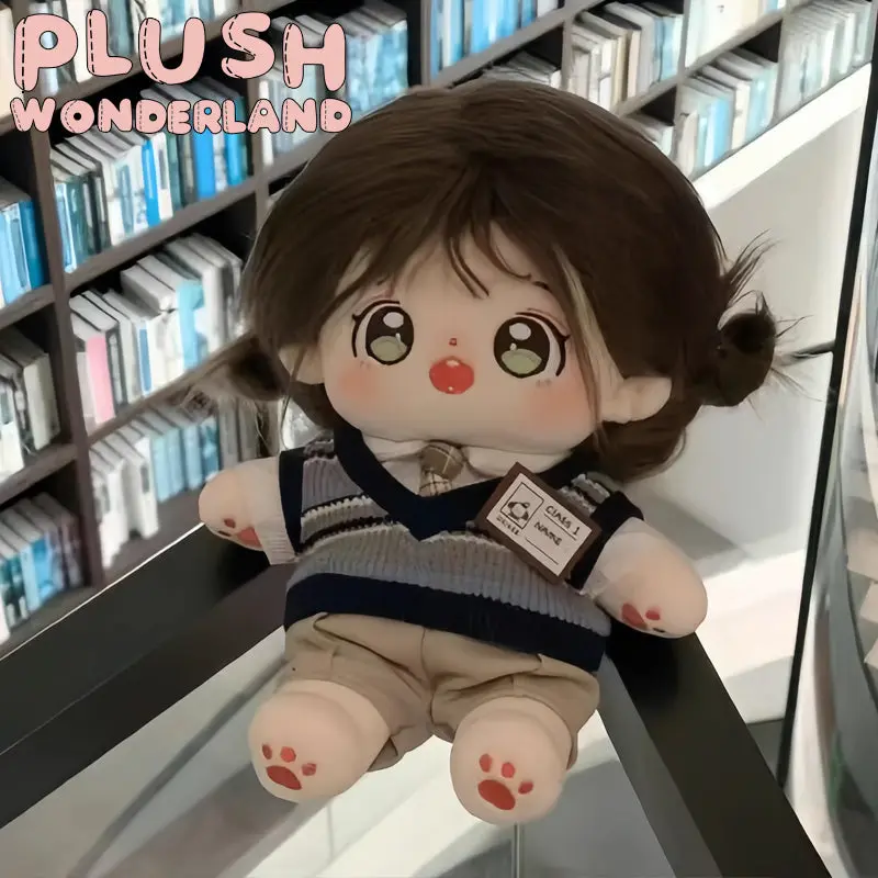 【In Stock】PLUSH WONDERLAND 20cm Plushies Cotton Doll Clothes Academy Style Uniforms Sweater FANMADE - Image 3