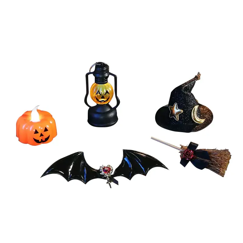 【In Stock】PLUSH WONDERLAND 20CM Plushies Cotton Doll Witch Hat Pumpkin Light Broom Halloween Set FANMADE - Image 12