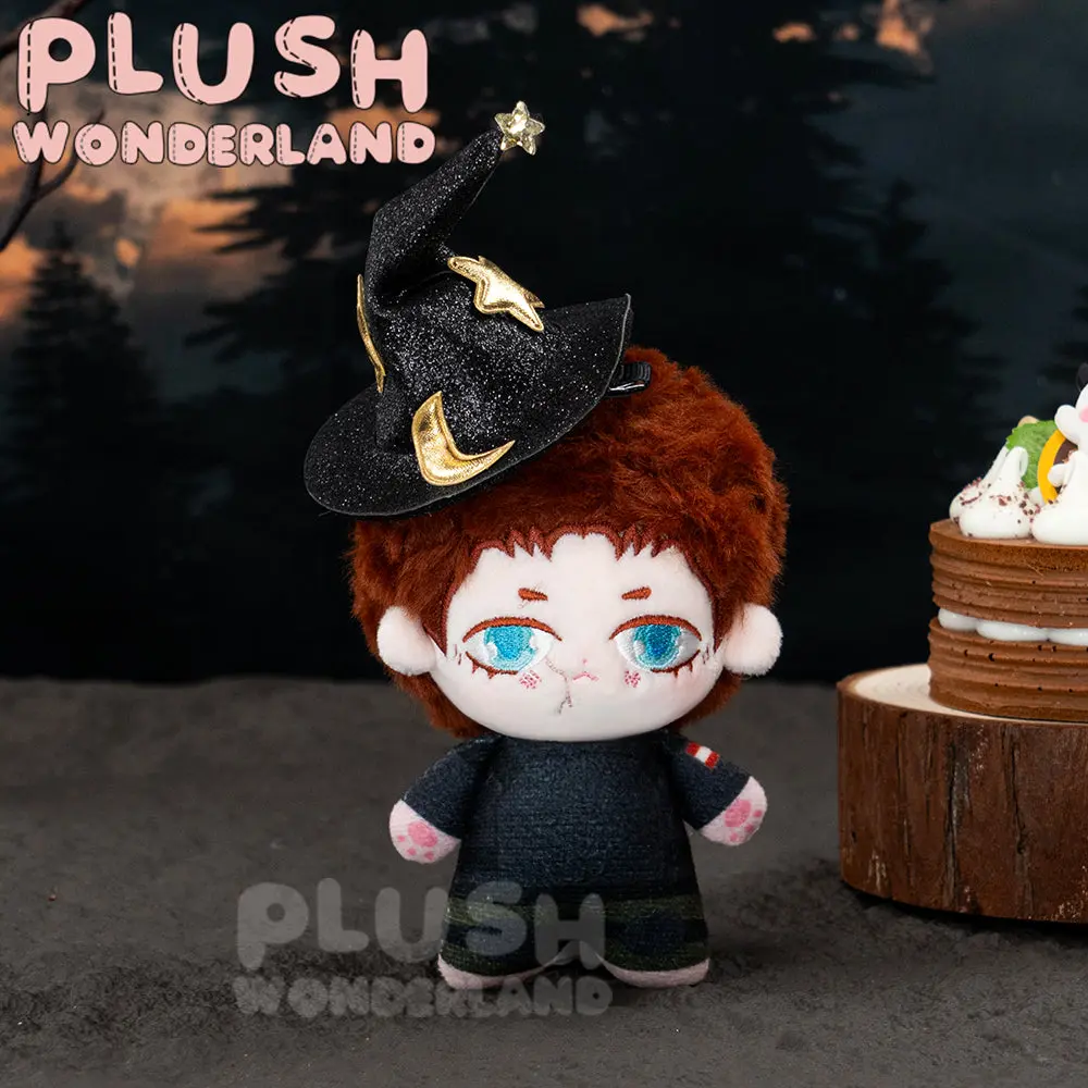 【In Stock】PLUSH WONDERLAND 20CM Plushies Cotton Doll Witch Hat Pumpkin Light Broom Halloween Set FANMADE - Image 3