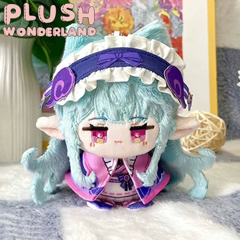 【IN STOCK】PLUSH WONDERLAND Blue Hair Sitting Doll Plush Keychain Cotton Doll Pendant 10CM FANMADE
