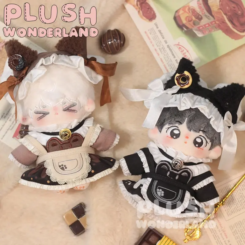 【IN STOCK】PLUSH WONDERLAND Cafe Maid Plushies Cotton Doll Clothes 10 CM