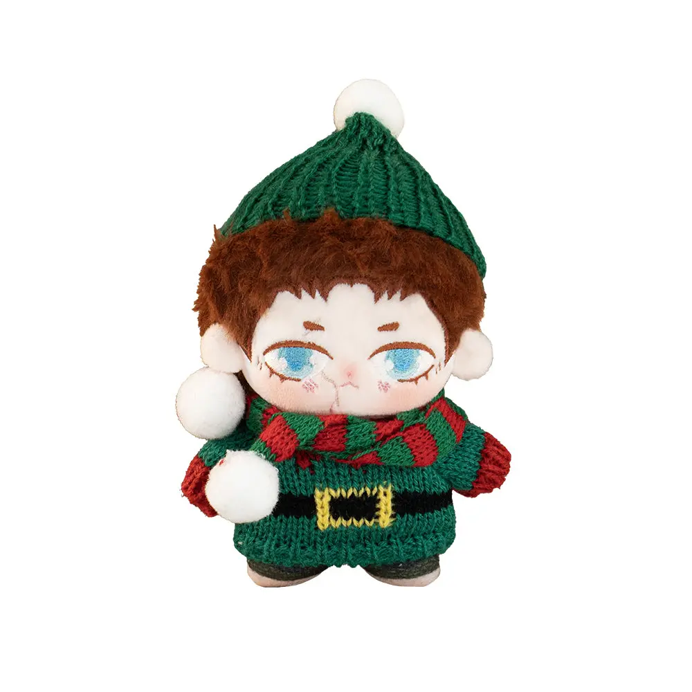 【IN STOCK】PLUSH WONDERLAND Christmas Sweater Clothes 10CM Green/Red - Image 6