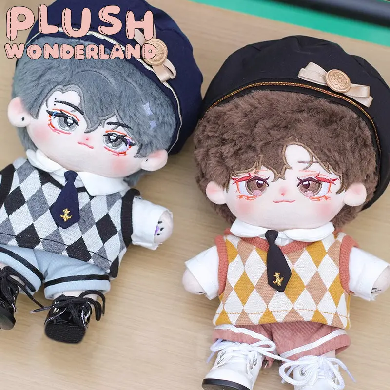 【IN STOCK】PLUSH WONDERLAND College Style Uniform Plushies Cotton Doll Clothes 20CM - Image 4