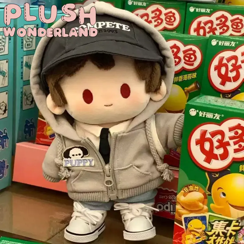 【IN STOCK】PLUSH WONDERLAND Cute Gray Outfit Set 20CM Doll Clothes - Image 4
