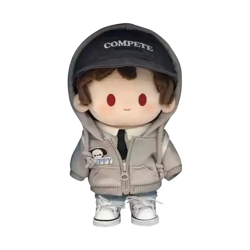 【IN STOCK】PLUSH WONDERLAND Cute Gray Outfit Set 20CM Doll Clothes - Image 6