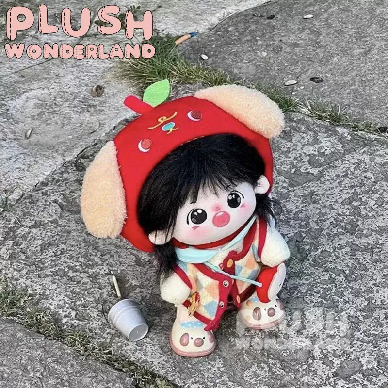 【IN STOCK】PLUSH WONDERLAND Cute Little Apple Dog Plushies Cotton Doll Clothes 20CM - Image 4