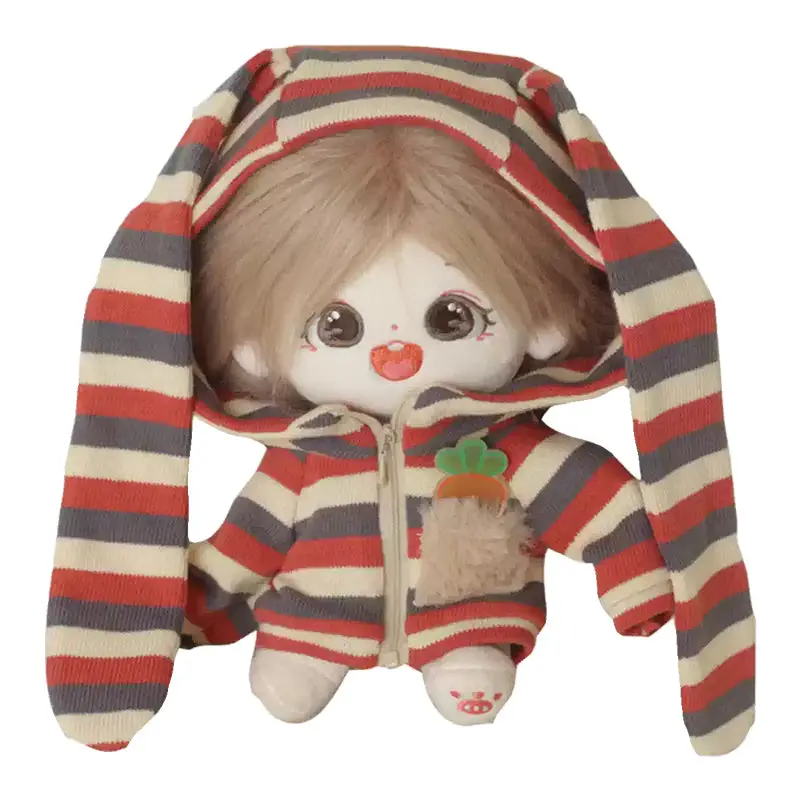 【IN STOCK】PLUSH WONDERLAND Cute Bunny Stripe Unisex Clothes Boys & Girls 20CM Doll Clothes - Image 5