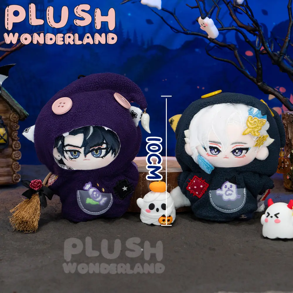 【IN STOCK】PLUSH WONDERLAND Doll Clothes 10CM/20CM Halloween Ghost Clothes White Purple Navy - Image 3