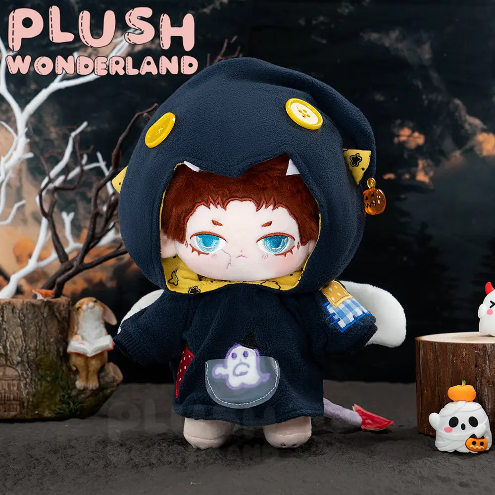 【IN STOCK】PLUSH WONDERLAND Doll Clothes 10CM/20CM Halloween Ghost Clothes White Purple Navy - Image 4