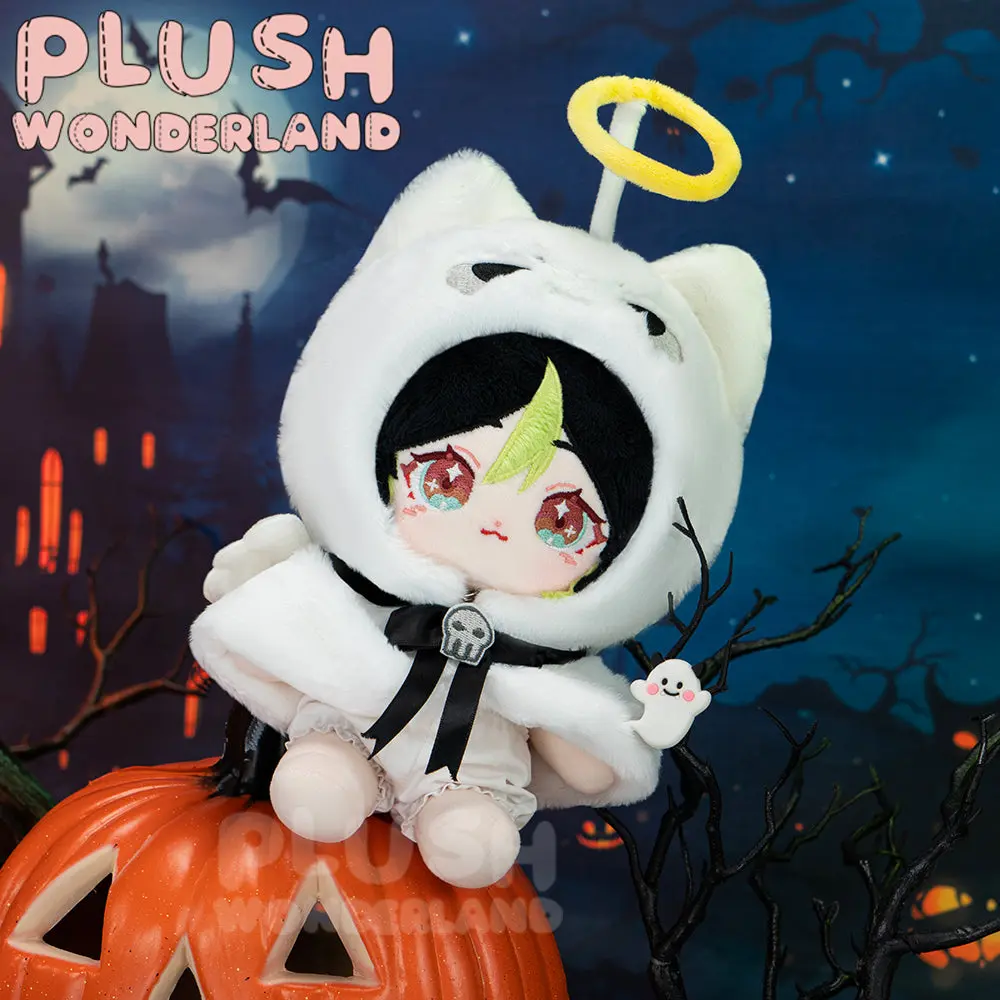 【IN STOCK】PLUSH WONDERLAND Doll Clothes 10CM Halloween Cloak White Orange - Image 4