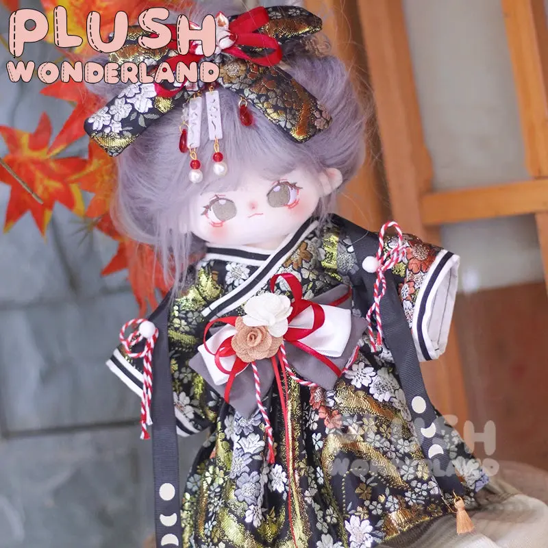 【In Stock】PLUSH WONDERLAND Japanese Kimono Flower Girl Plushies Cotton Doll Clothes 20CM - Image 3