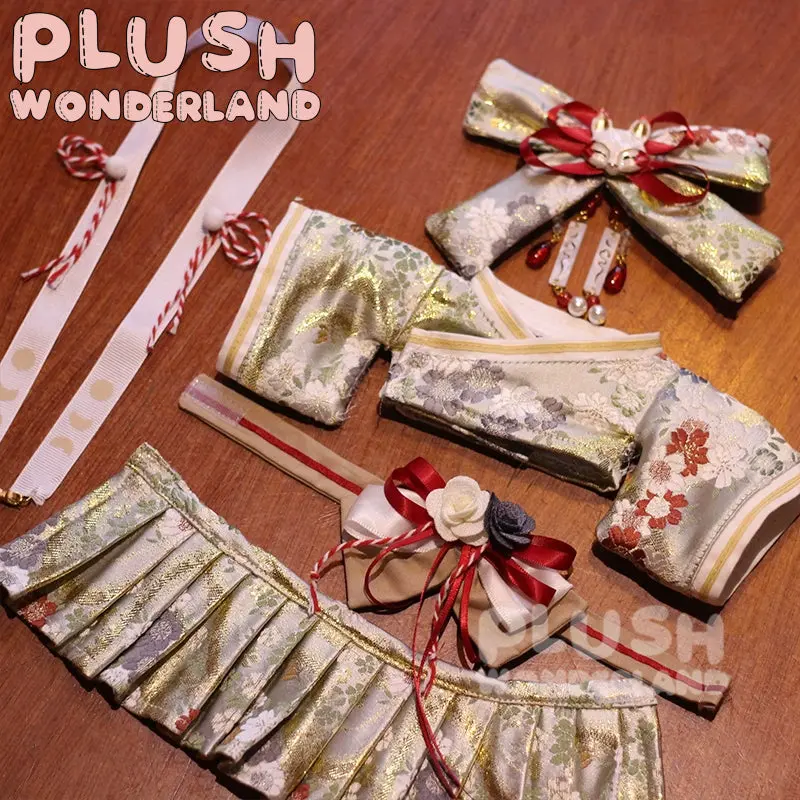 【In Stock】PLUSH WONDERLAND Japanese Kimono Flower Girl Plushies Cotton Doll Clothes 20CM - Image 7