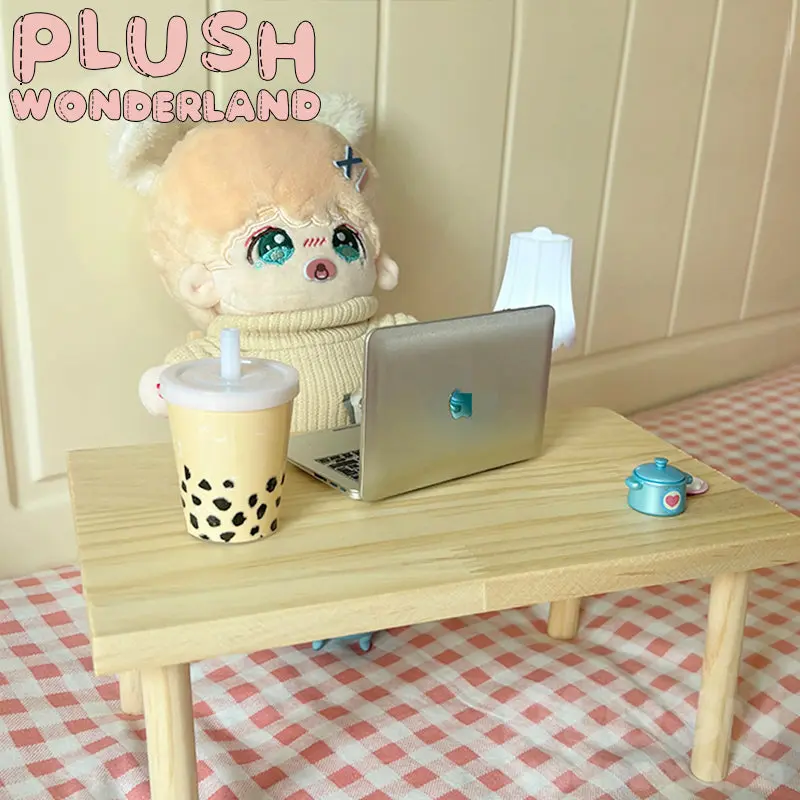 【IN STOCK】PLUSH WONDERLAND Photography Prop Desk 10CM/20CM Doll Wooden Table - Image 2