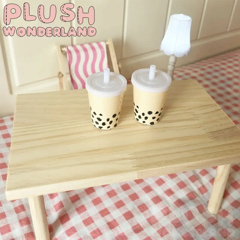 【IN STOCK】PLUSH WONDERLAND Photography Prop Desk 10CM/20CM Doll Wooden Table - Image 4
