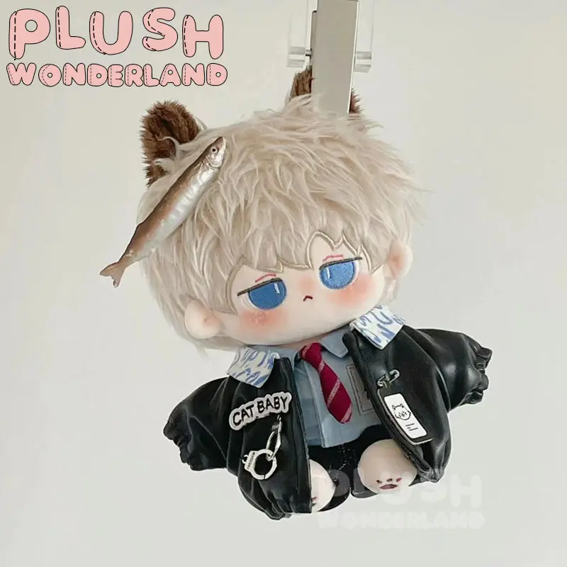 【In Stock】PLUSH WONDERLAND Police Leather Jacket Plushies Cotton Doll Clothes 20CM - Image 6