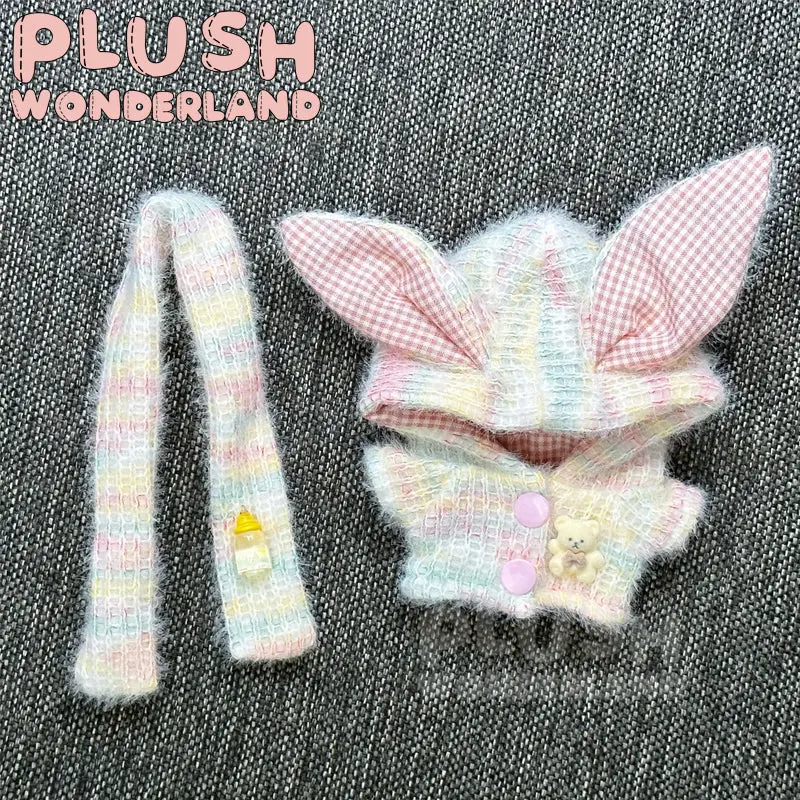 【IN STOCK】PLUSH WONDERLAND Rabbit ears Winter Coat Plushies Cotton Doll Clothes 10CM - Image 6