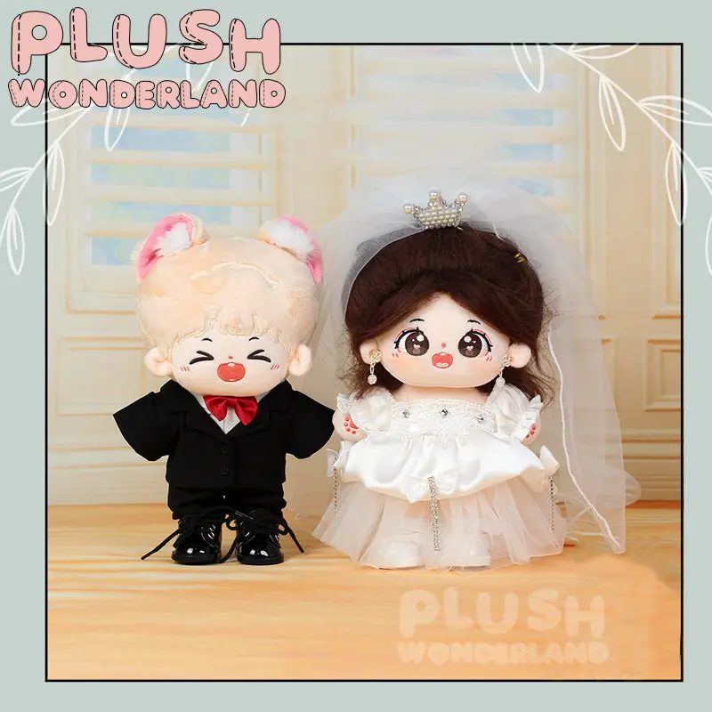 【IN STOCK】PLUSH WONDERLAND Suits And Wedding Dresses Plushies Cotton Doll Clothes 10CM/20CM