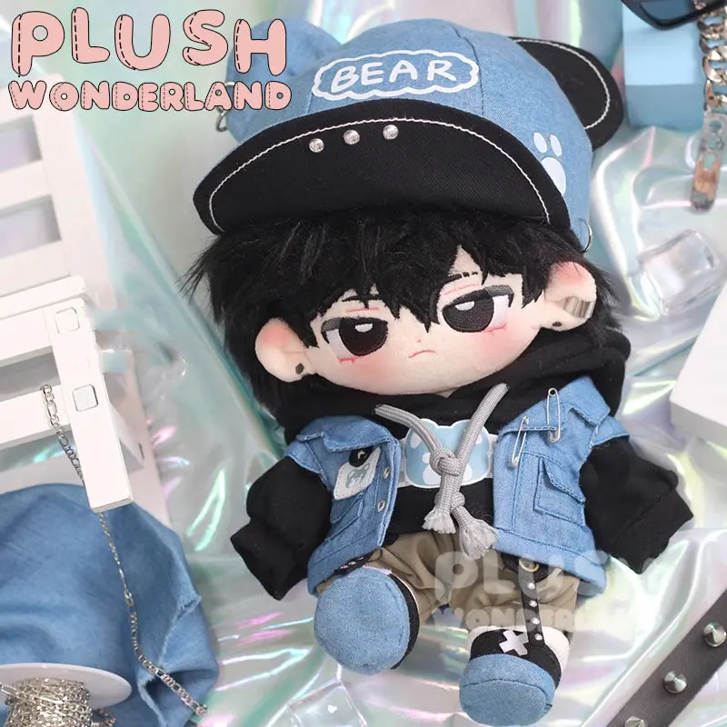 【IN STOCK】PLUSH WONDERLAND Trend Cowboy Vest Plushies Cotton Doll Clothes 20 CM - Image 3