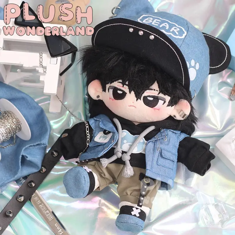 【IN STOCK】PLUSH WONDERLAND Trend Cowboy Vest Plushies Cotton Doll Clothes 20 CM - Image 4