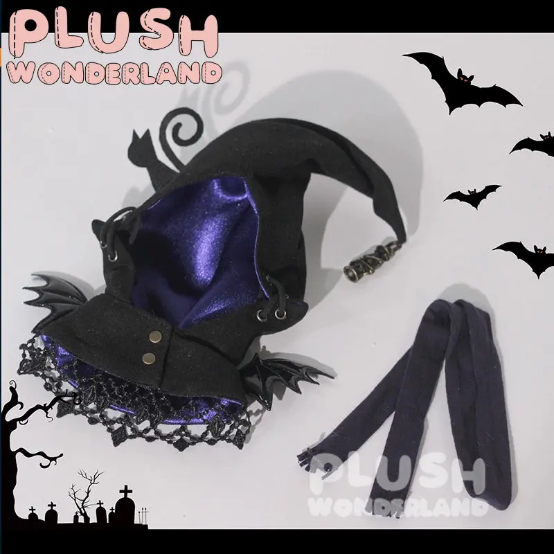 【IN STOCK】PLUSH WONDERLAND Witch and Black Cat Halloween Cute Set Plushies Cotton Doll Clothes 10 CM - Image 5