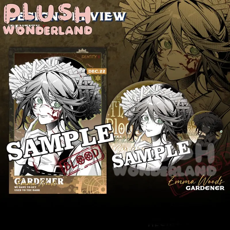 【INSTOCK】PLUSH WONDERLAND Battle-Damaged Series Gold powder Badges - Image 4