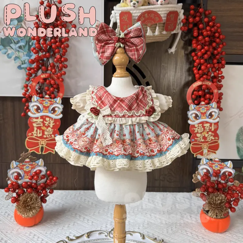 【INSTOCK】PLUSH WONDERLAND Bear Red Princess Dress 20CM Doll Clothes