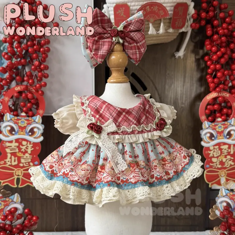【INSTOCK】PLUSH WONDERLAND Bear Red Princess Dress 20CM Doll Clothes - Image 2