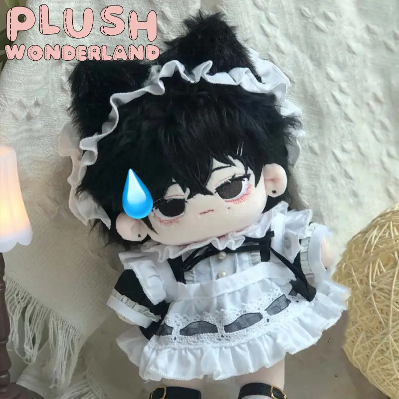 【INSTOCK】PLUSH WONDERLAND Black Lace Maid Suit 10CM/ 20CM Doll Clothes - Image 13