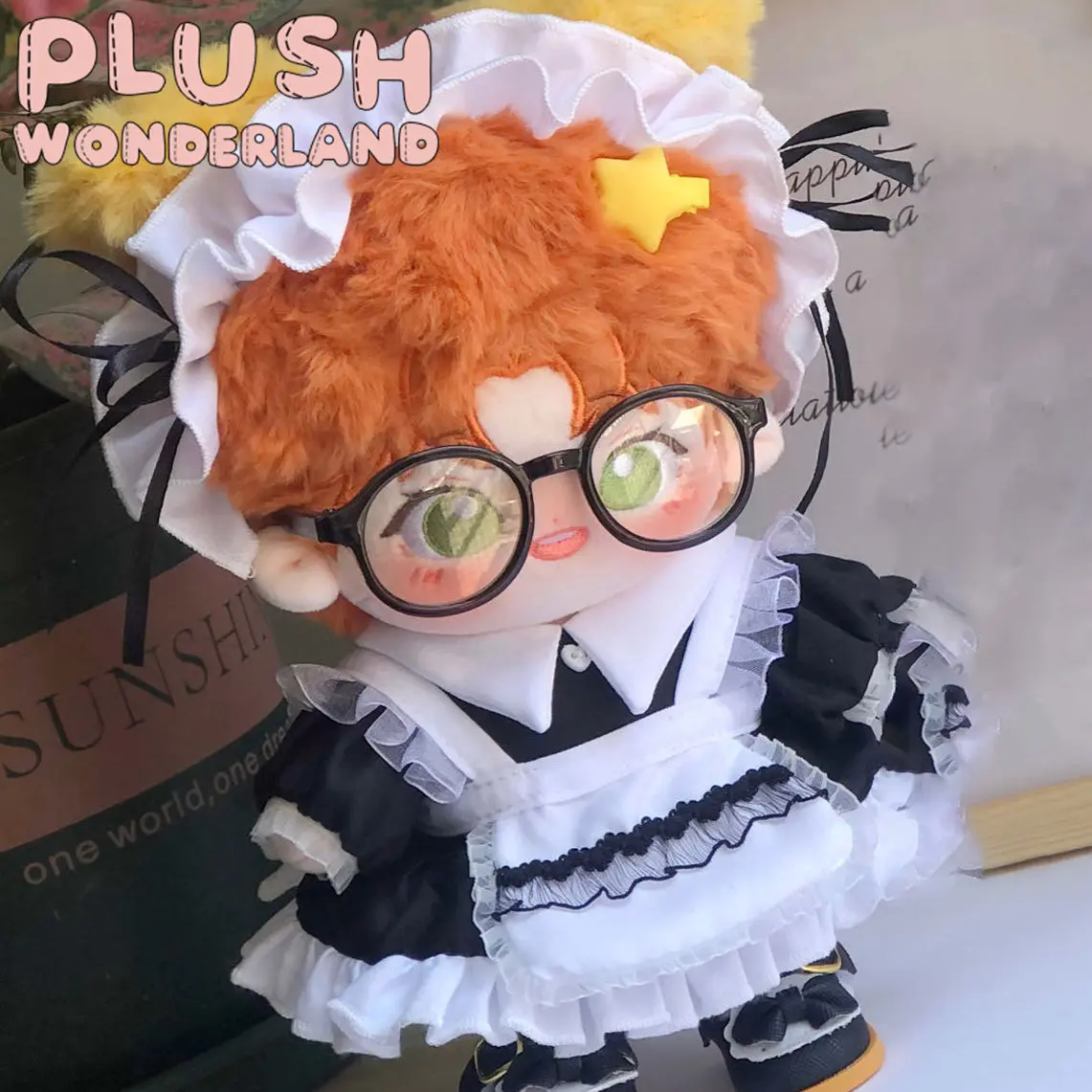 【INSTOCK】PLUSH WONDERLAND Black Lace Maid Suit 10CM/ 20CM Doll Clothes - Image 4