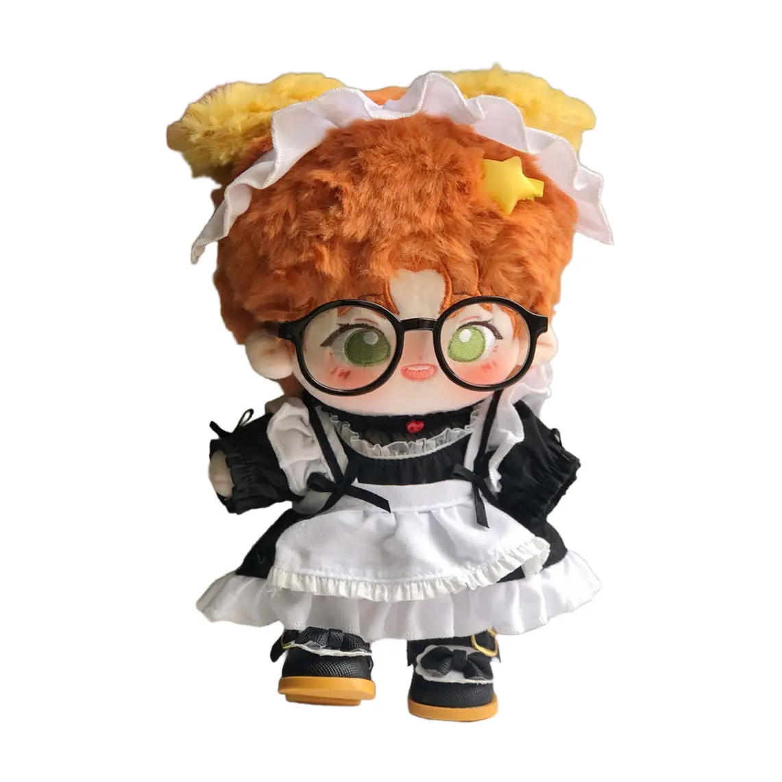 【INSTOCK】PLUSH WONDERLAND Black Lace Maid Suit 10CM/ 20CM Doll Clothes - Image 6