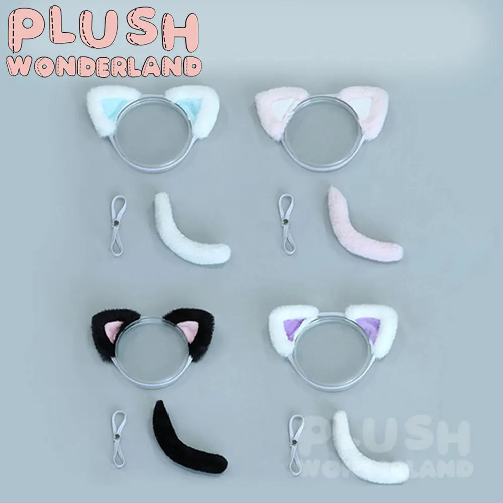 【INSTOCK】PLUSH WONDERLAND Cat ear and tail 20CM Doll Accessory - Image 2