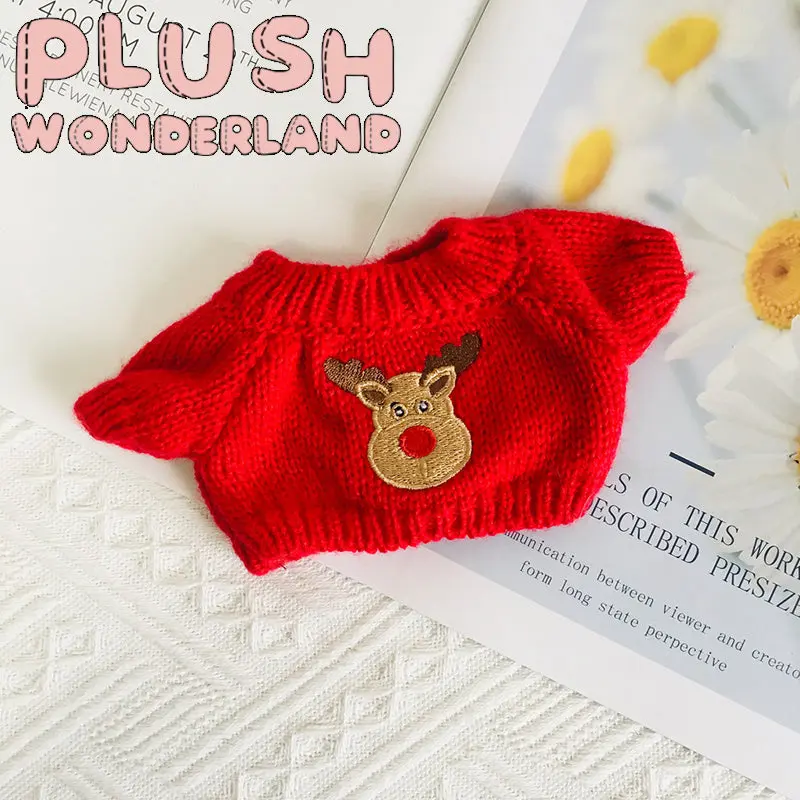 【INSTOCK】PLUSH WONDERLAND Christmas sweater 20CM Doll Clothes - Image 2