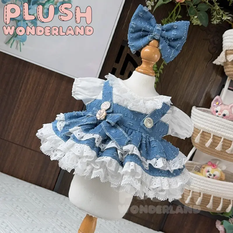 【INSTOCK】PLUSH WONDERLAND Denim Princess Skirt 20CM Doll Clothes - Image 3
