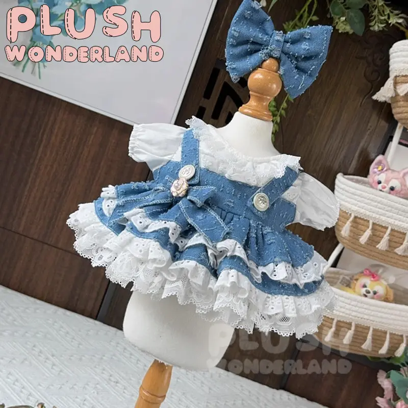 【INSTOCK】PLUSH WONDERLAND Denim Princess Skirt 20CM Doll Clothes - Image 4