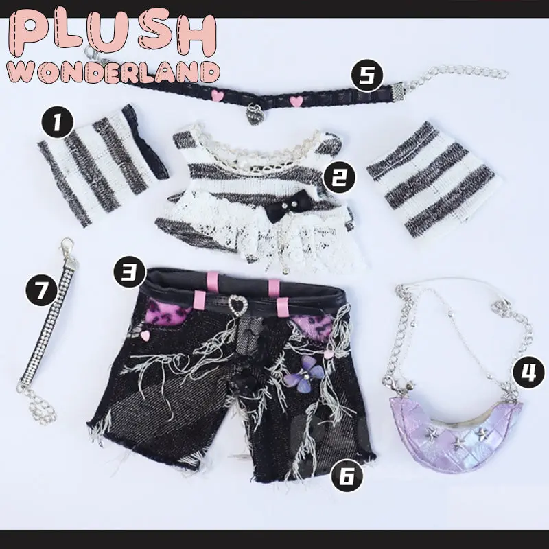 【INSTOCK】PLUSH WONDERLAND Punk Cool Set 20CM Doll Clothes - Image 13