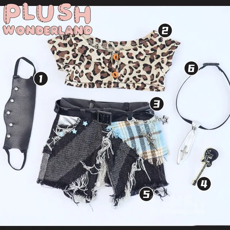 【INSTOCK】PLUSH WONDERLAND Punk Cool Set 20CM Doll Clothes - Image 8