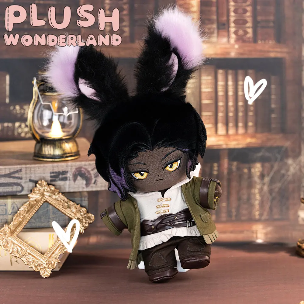 【Doll In Stock】PLUSH WONDERLAND Black Rabbit Traveler Plushie 20CM Cotton Doll - Image 2