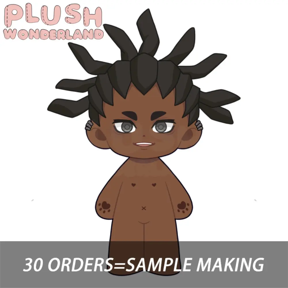 【Plushie Design】PLUSH WONDERLAND Black Hair Cleaner 20CM Cotton Doll FANMADE