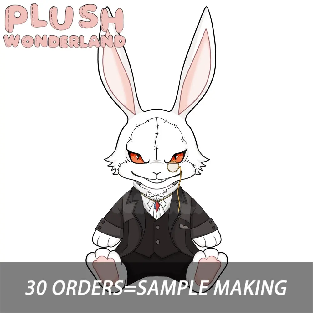 【Poll-Failed】PLUSH WONDERLAND Demon RB Plushie 30CM Cotton Doll Rabbit FANMADE - Image 3