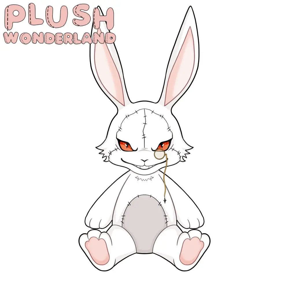 【Poll-Failed】PLUSH WONDERLAND Demon RB Plushie 30CM Cotton Doll Rabbit FANMADE - Image 5