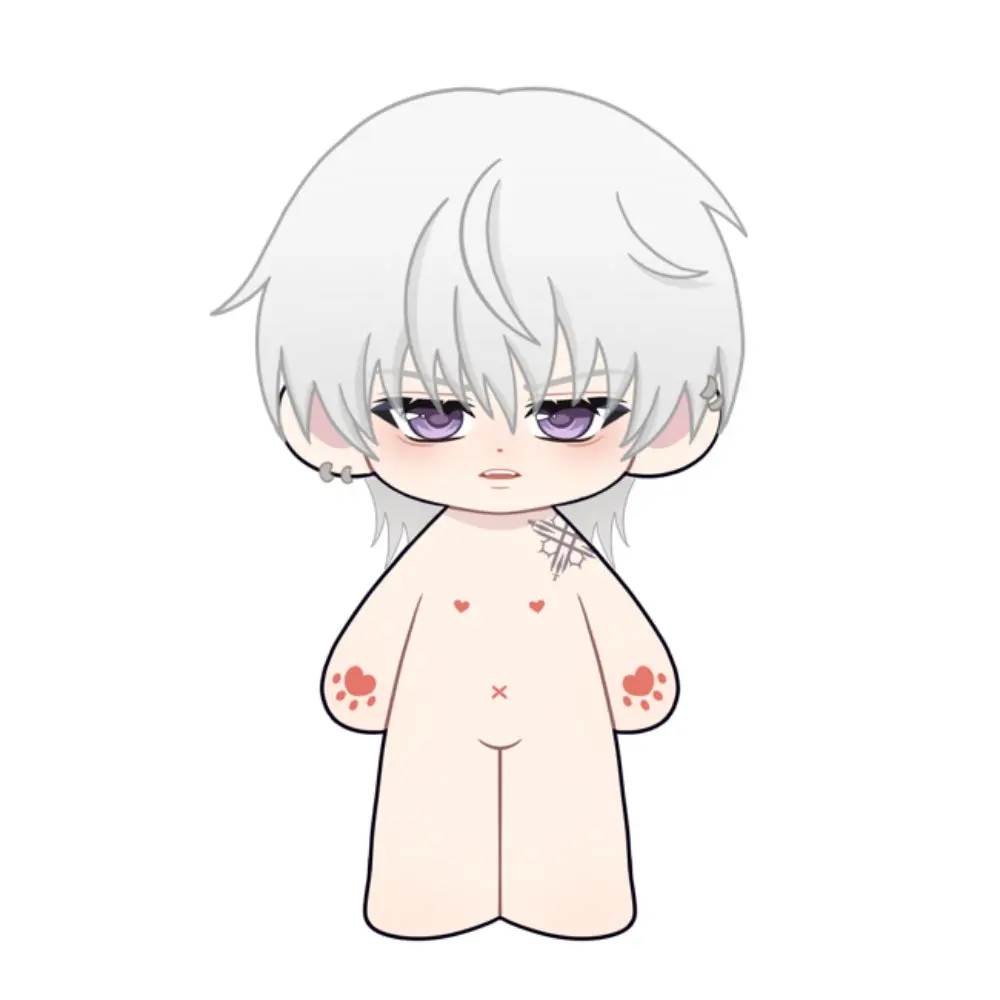 【Plushie Design】PLUSH WONDERLAND Silver-haired vampire 20CM Cotton Doll FANMADE - Image 3