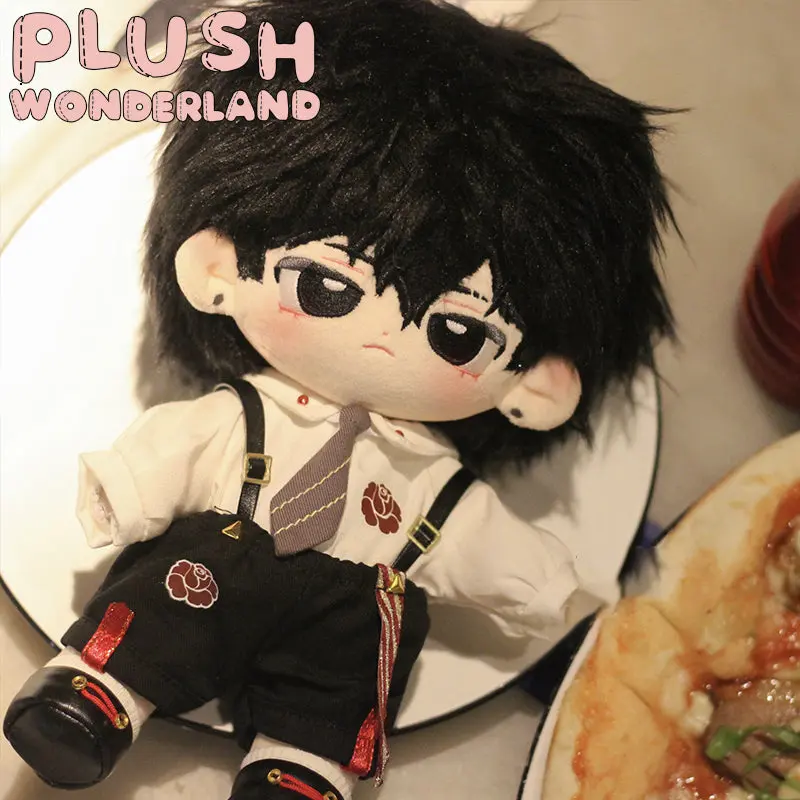 【In Stock】PLUSH WONDERLAND Dark Night Rose Red and Black Uniform Plush Cotton Doll Clothes 20 CM - Image 4