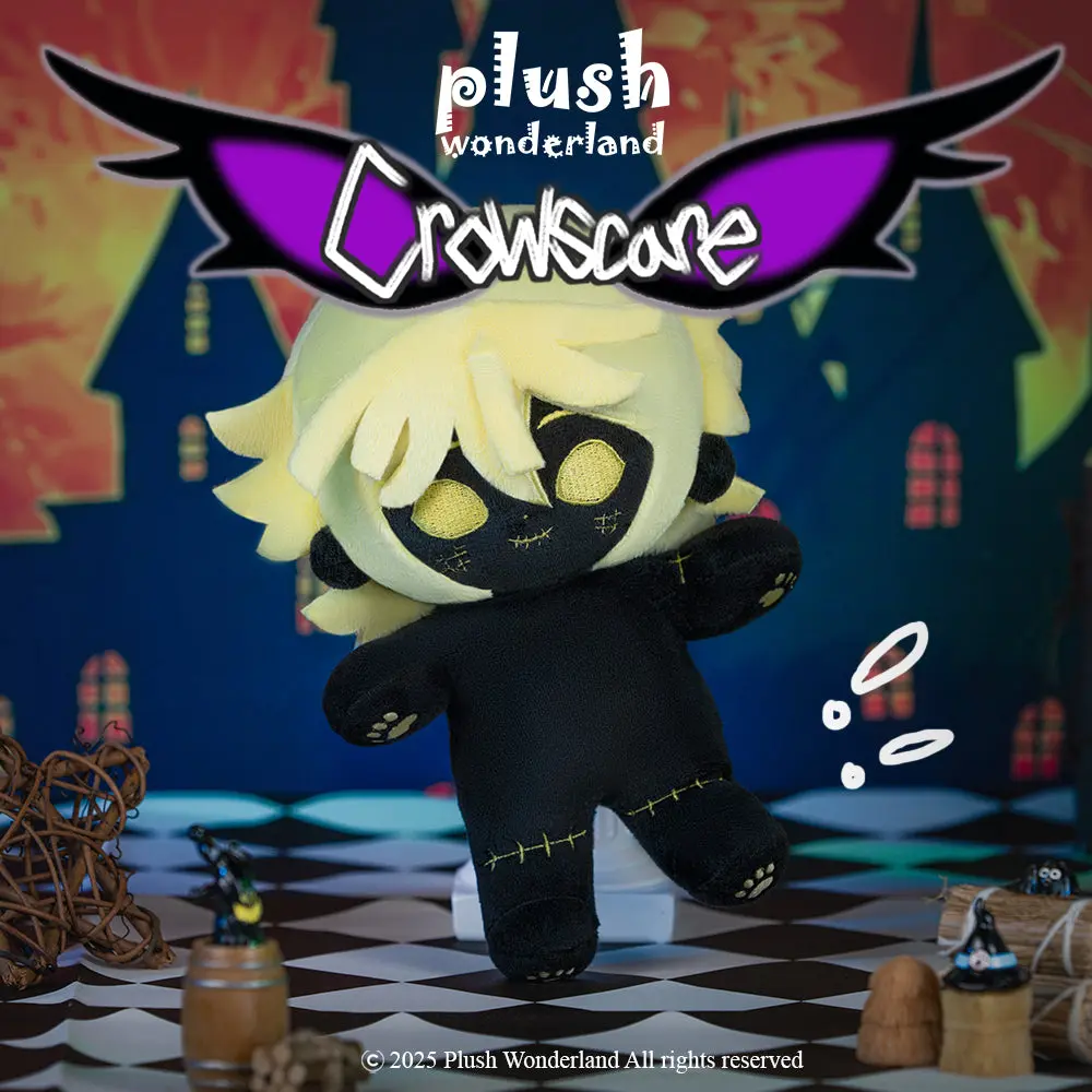 【In Stock】【Authorized】PLUSH WONDERLAND Crowscare Ryo Night Ver. 20CM Plushie Cotton Doll - Image 3