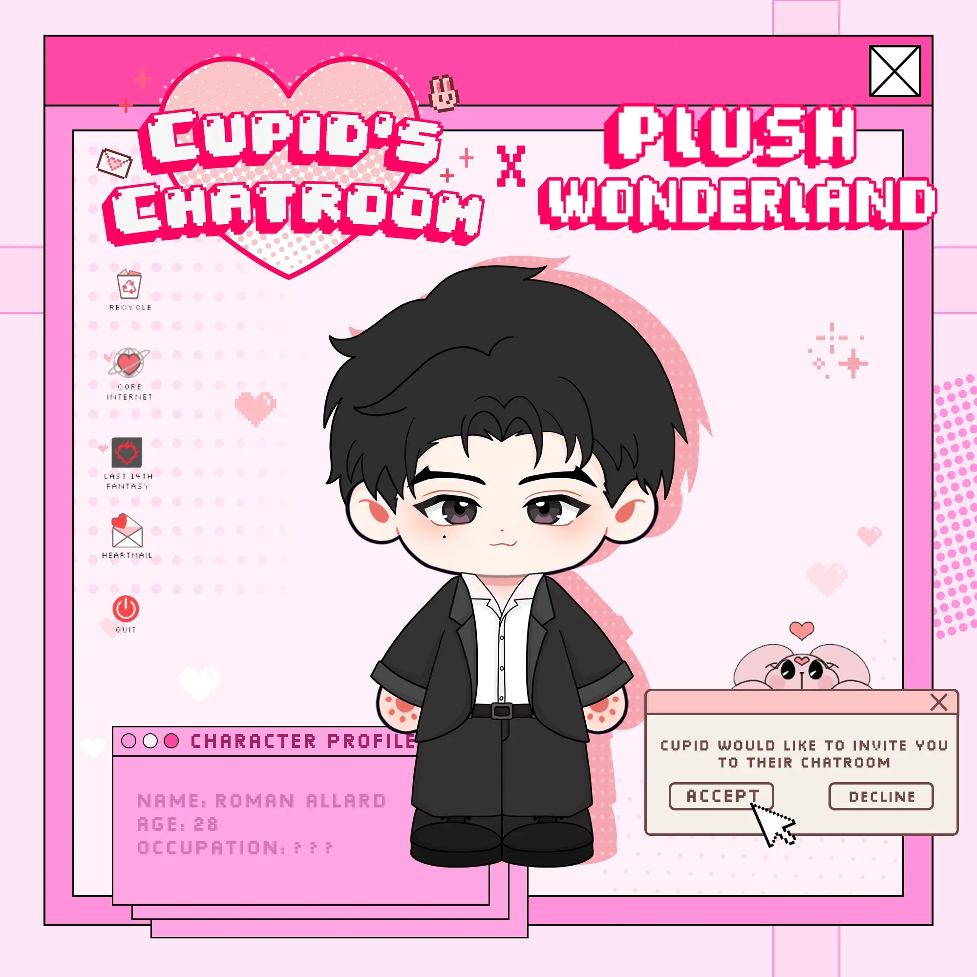 【Poll-Failed】【Authorized】PLUSH WONDERLAND Cupid's Chatroom Roman Allard 20CM Plushie Cotton Doll - Image 2