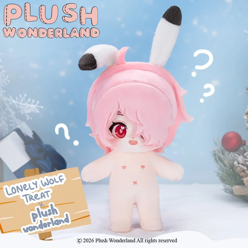 【PRESALE】【Authorized】PLUSH WONDERLAND Lonely Wolf Treat Mochi 20CM Plushie Cotton Doll - Image 4