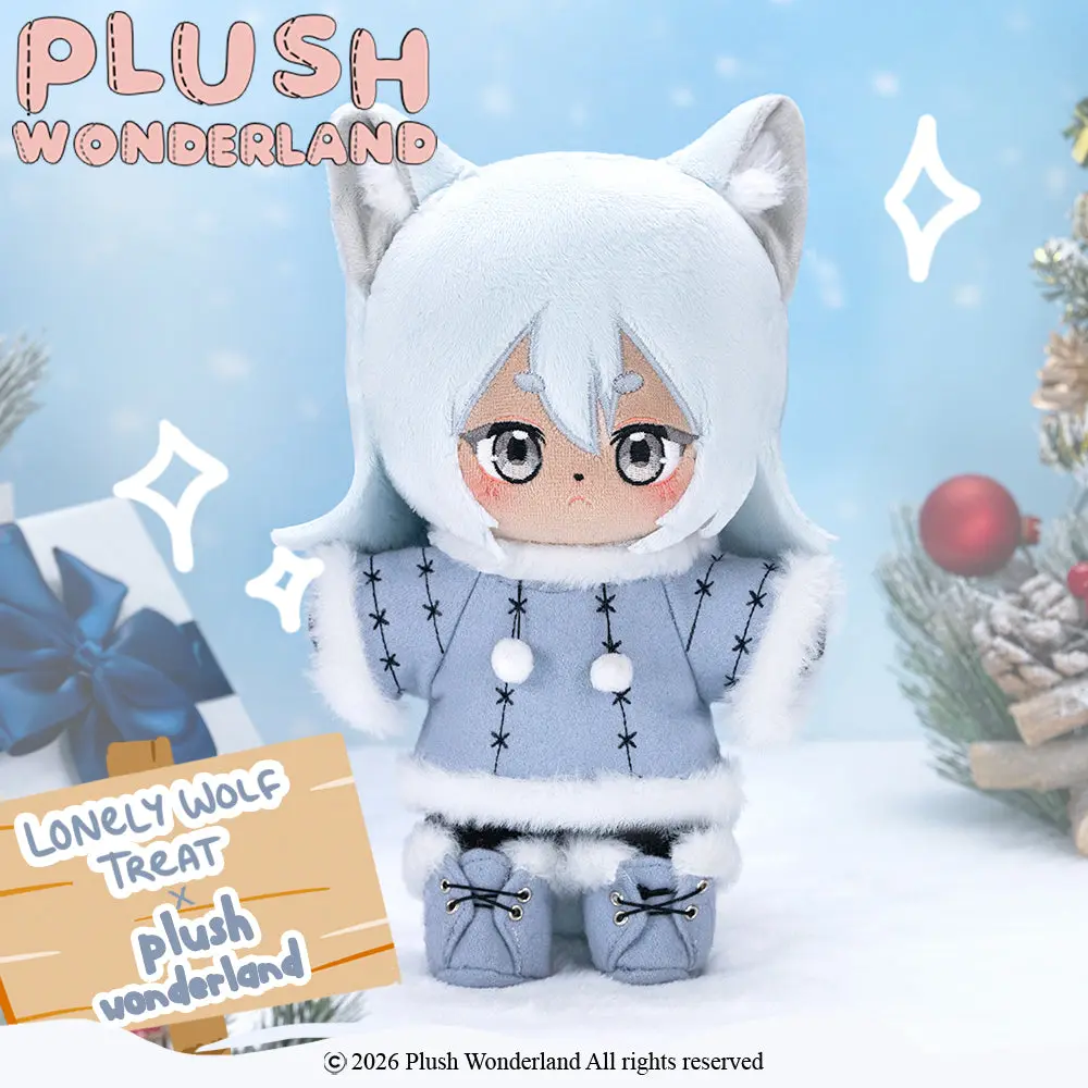 【PRESALE】【Authorized】PLUSH WONDERLAND Lonely Wolf Treat Treat 20CM Plushie Cotton Doll - Image 3