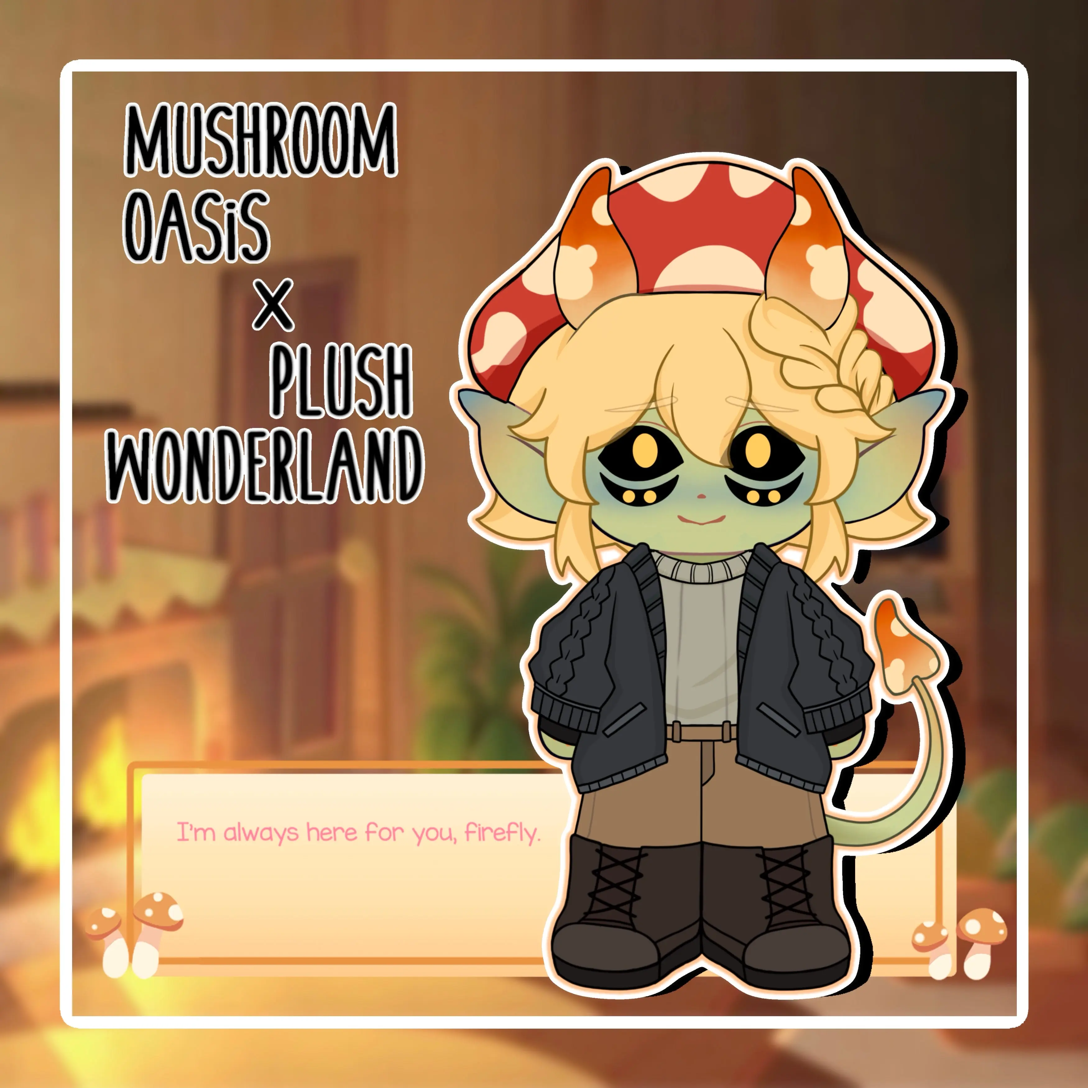 【PRESALE】【Authorized】PLUSH WONDERLAND Mushroom Oasis Mychael 20CM Plushie Cotton Doll - Image 10